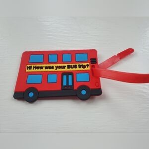 Red Bus Trip Luggage Tag